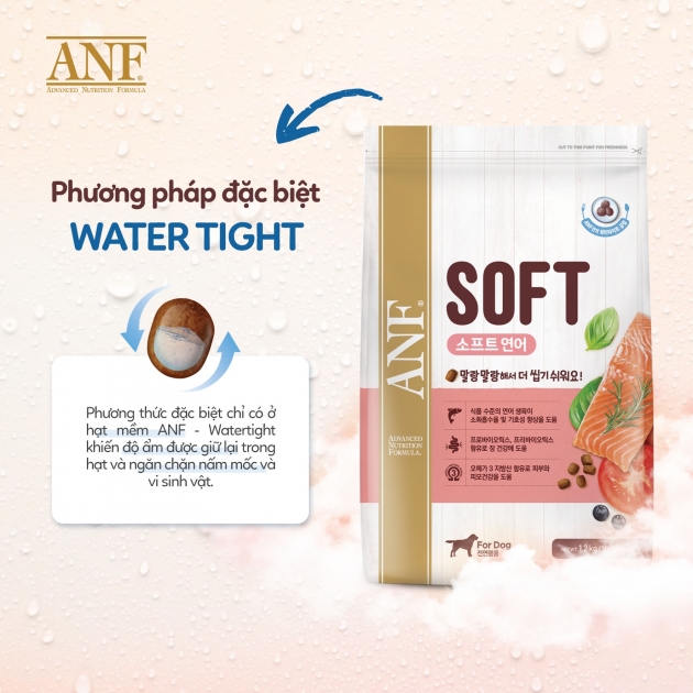 [HỎA TỐC] ANF SOFT VỊ GÀ - Thức ăn hạt mềm CAO CẤP cho chó mọi lứa tuổi 1.2KG