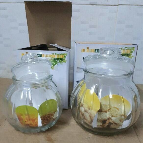 Hũ thủy tinh trái bí 750ml