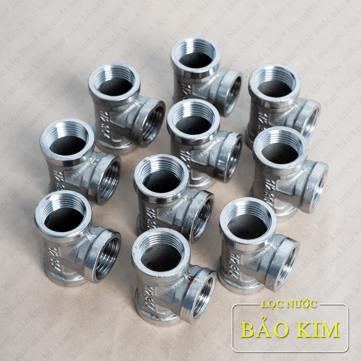[HCM]Combo 10 tê ren trong inox Ø 21 (1/2-304)