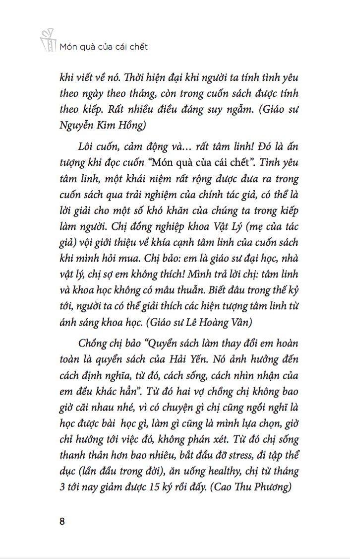 Sách Món Quà Của Cái Chết