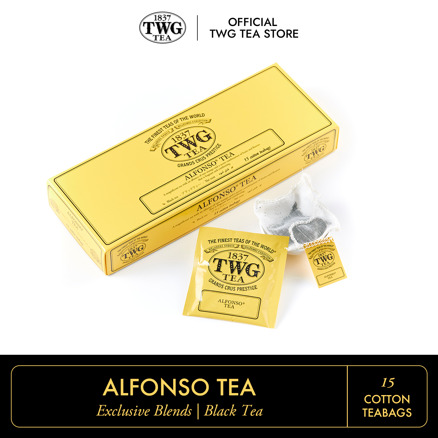 Trà TWG Tea - Alfonso Tea (2.5g x 15 túi lọc) | Trà Đen