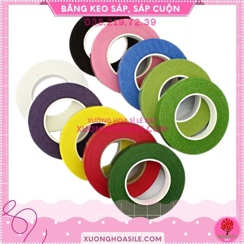 [HCM]SÁP CUỘN LÀM HOA LOẠI 1 ( băng keo sáp)