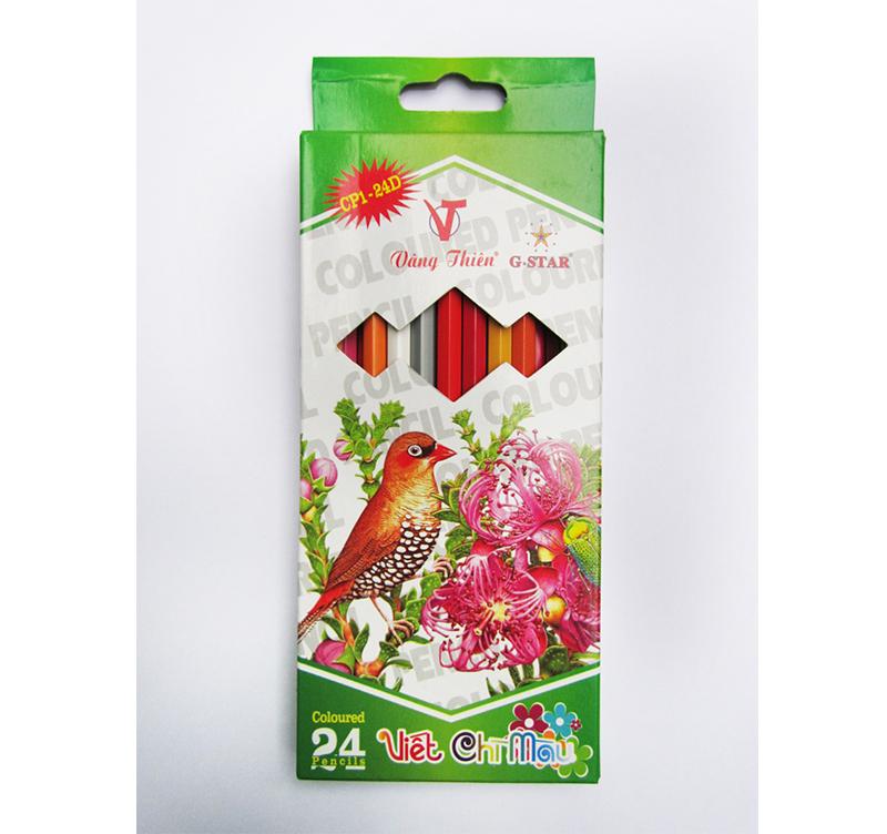 Bút chì màu Gstar, dùng để tô khắc tên 24 màu