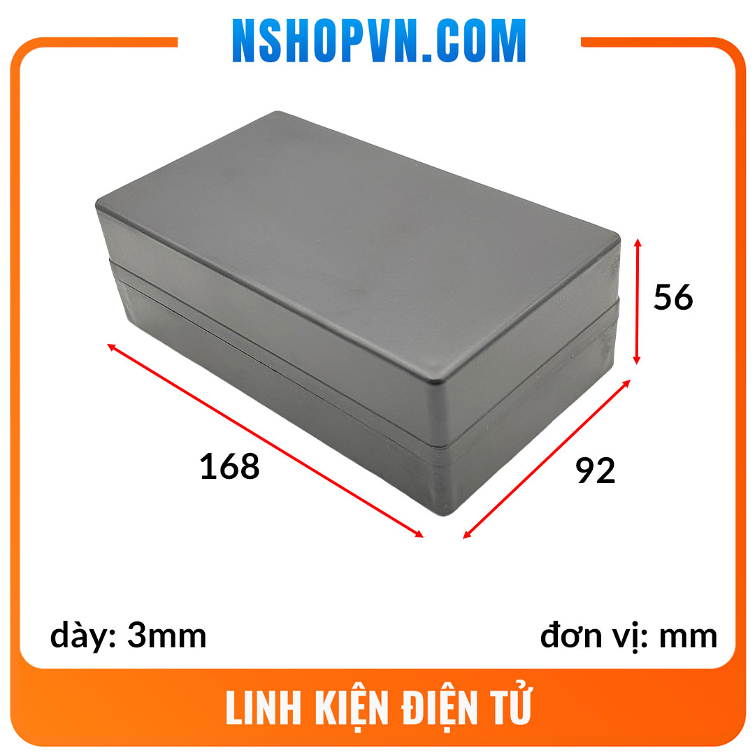 Hộp nhựa III 168x92x56mm