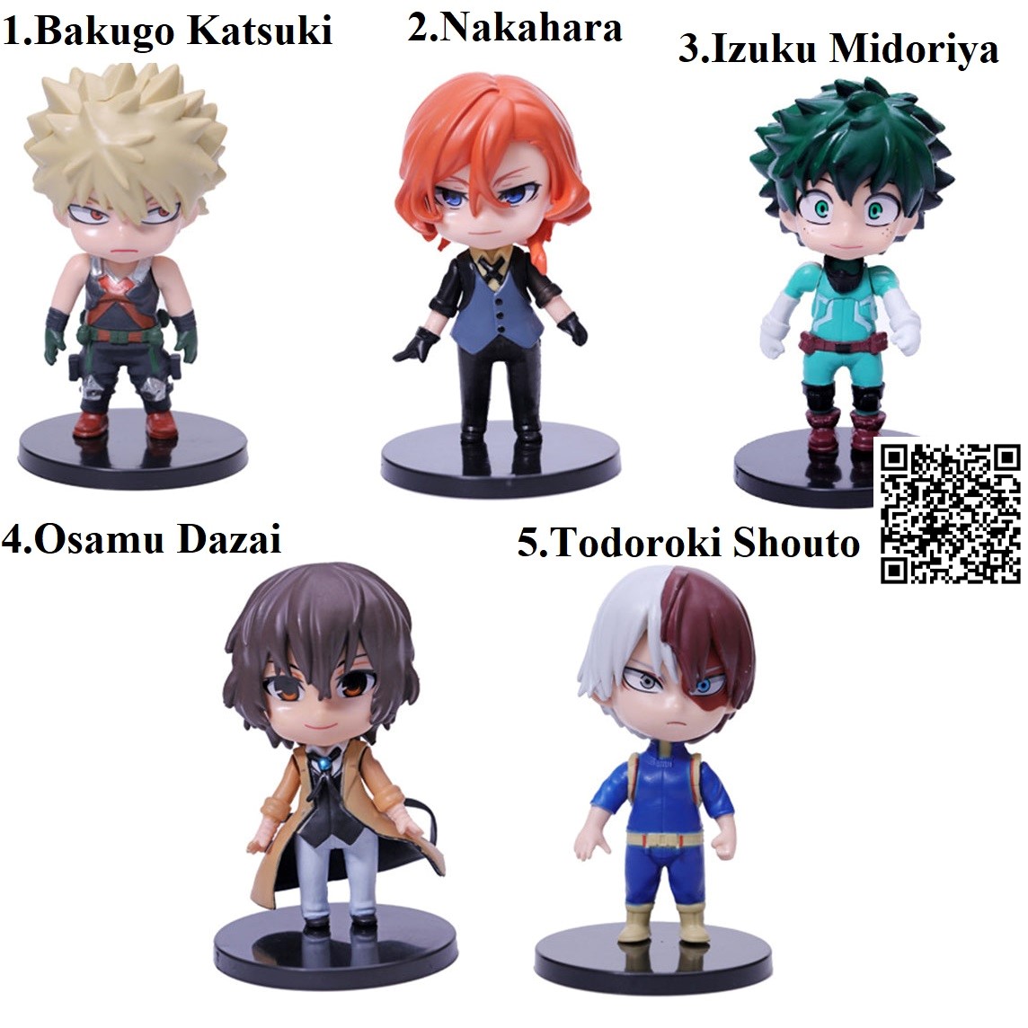 [HCM]1096 Mô hình 4. Osamu Dazai Dogs Chibi