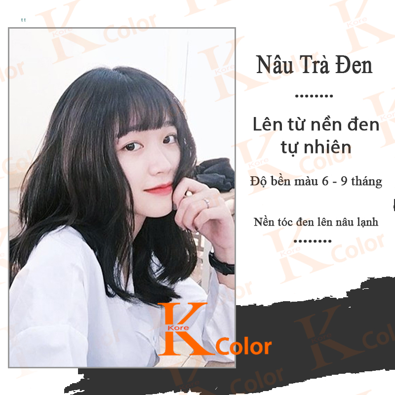 Thuốc nhuộm tóc NÂU TRÀ ĐEN kcolor