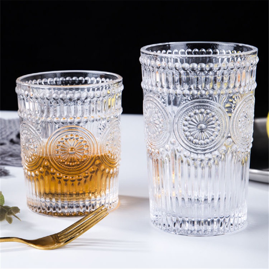 Set 6 cốc thủy tinh vân nổi siêu đẹp, bộ 6 cốc thủy tinh cao cấp chịu nhiệt