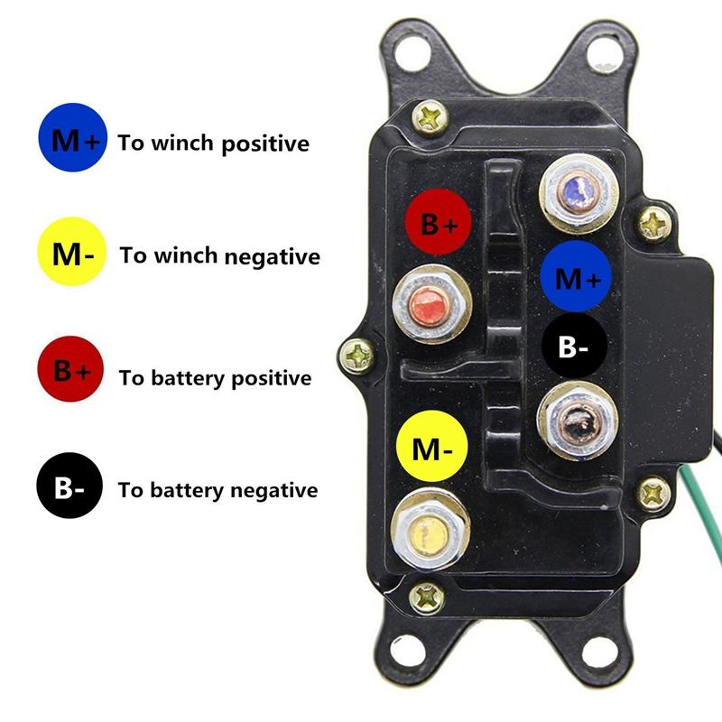 Winch Solenoid Contactor Switch KFI Warn Champion Superwinch Badland ATV UTV