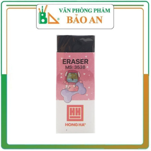 Tẩy bút chì học sinh, gôm tẩy chì đen 4b exam e02 hồng hà - 3538