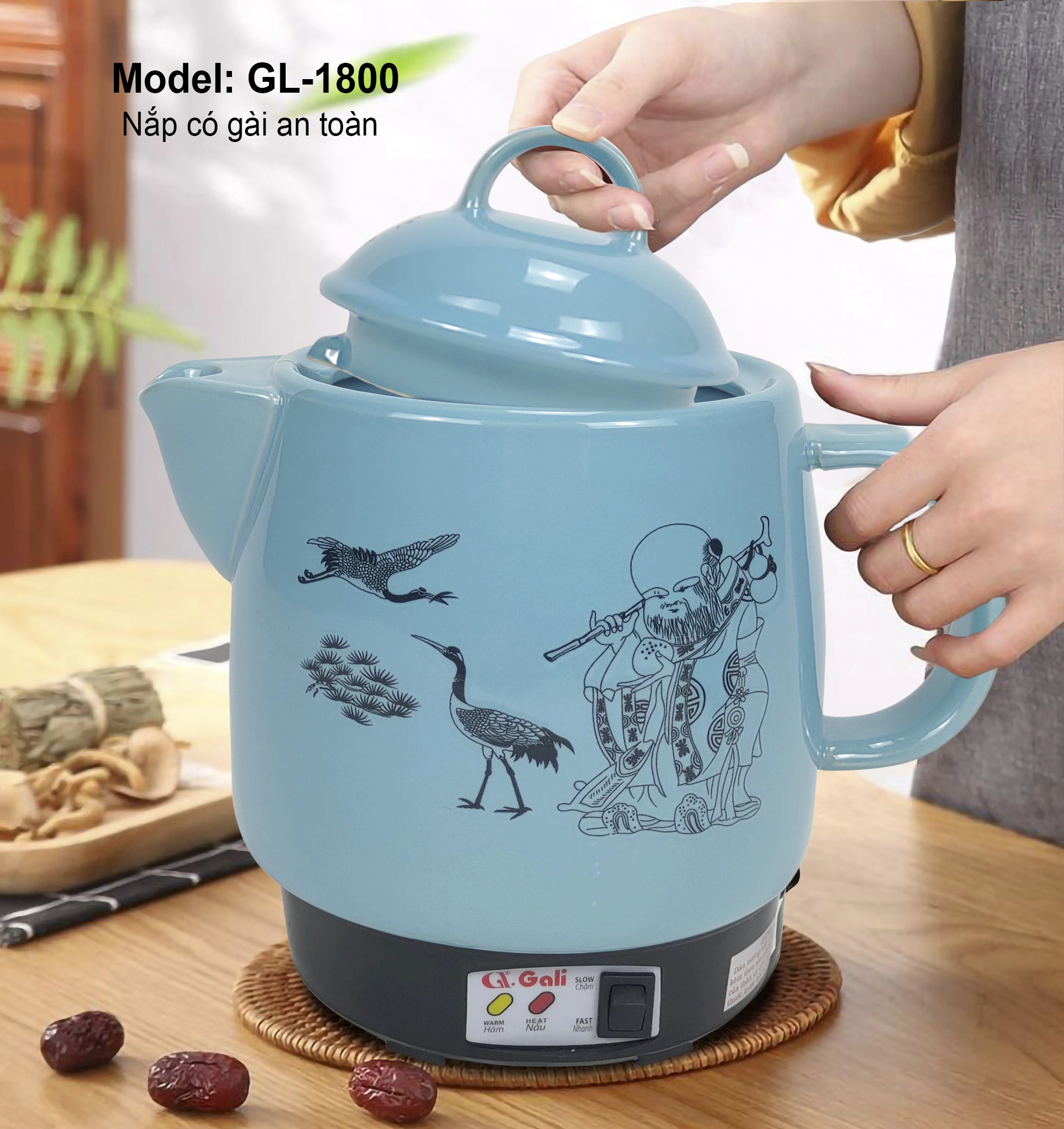 Ấm sắc thuốc Gali GL-1800
