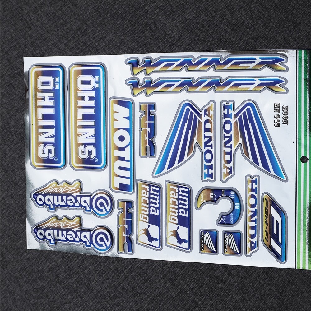 [HOT] Bộ Tem Nổi - Logo WINNER - HONDA - OHLIN - MOTUL siêu đẹp cho AE nha