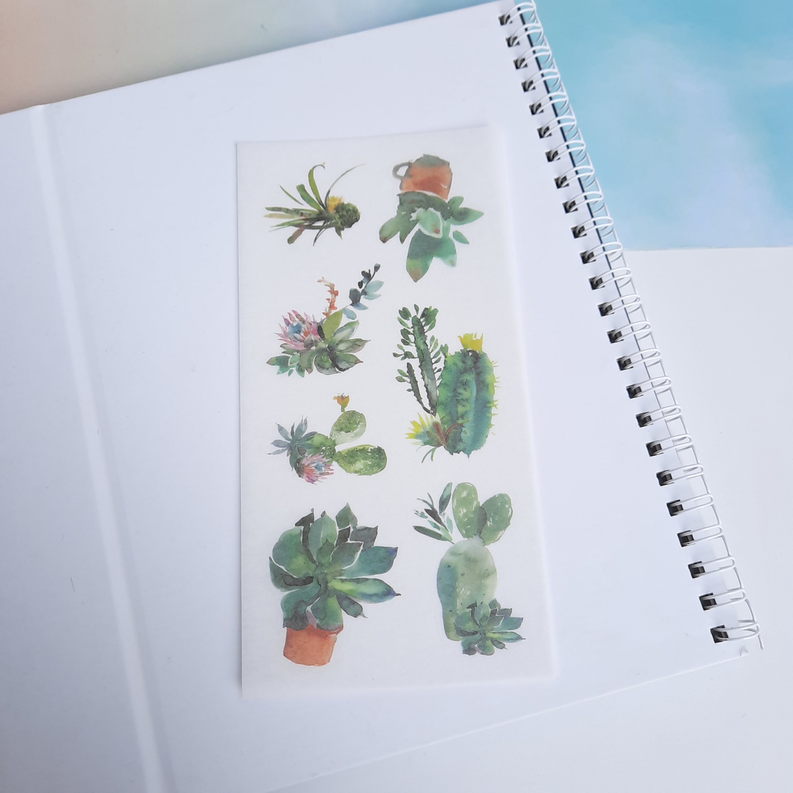 [HCM]Bộ 6 Tấm Sticker Cây Hoa Mini (8x16 cm )