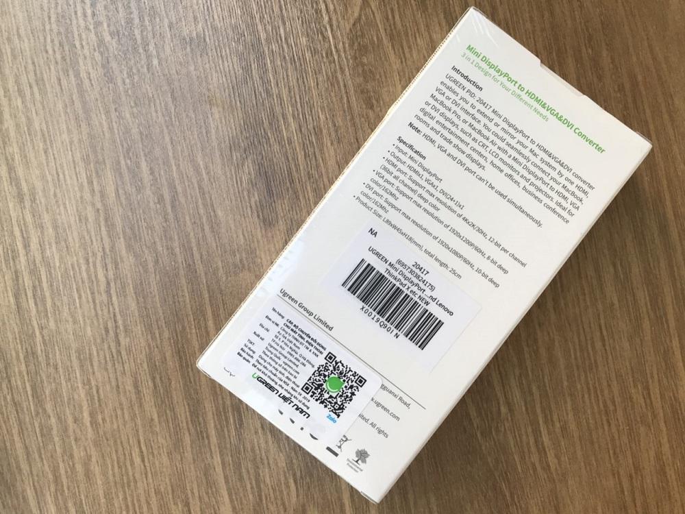 Cáp Mini Displayport To HDMI + VGA + DVI (24+1) UG - 20417