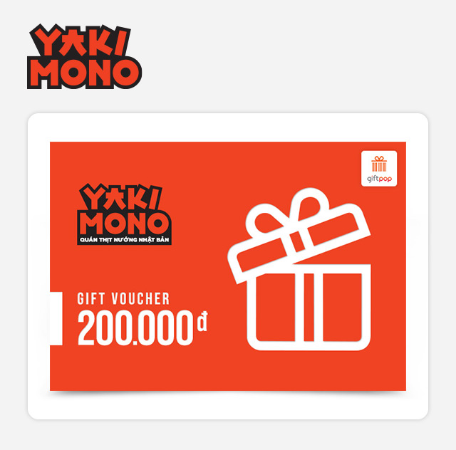 Evoucher - Phiếu quà tặng Yakimono 200k