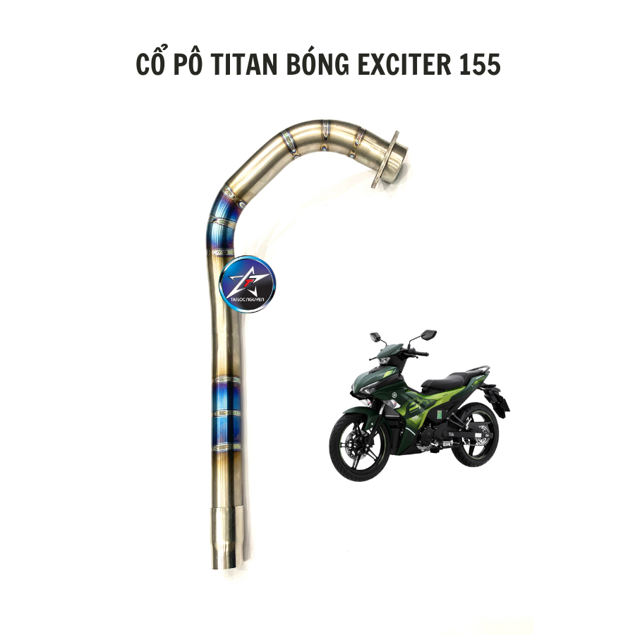 [HCM]CỔ PÔ TITAN BÓNG CHO EXCITER 155