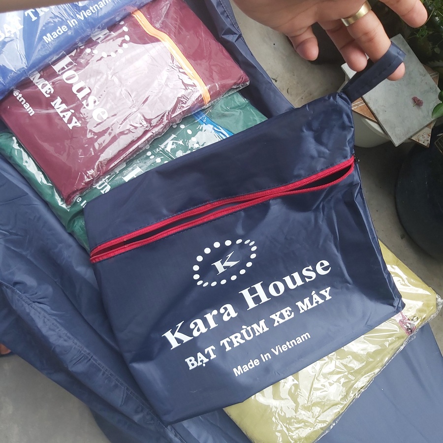 [HCM]BẠT TRÙM BẢO VỆ XE MÁY BẠT PHỦ XE KARA HOUSE  LOẠI TỐT(TIÊU CHUẨN CHÂU AU)Bạt Phủ Xe Máy Vải Dù Cao Cấp - Áo Trùm Xe Máy Có Chun 2 Đầu Che Nắng Mưa Giữ Xe Luôn Như Mới - bat trum xe - bạt bảo vệ xe - bat trum xe phủ xe