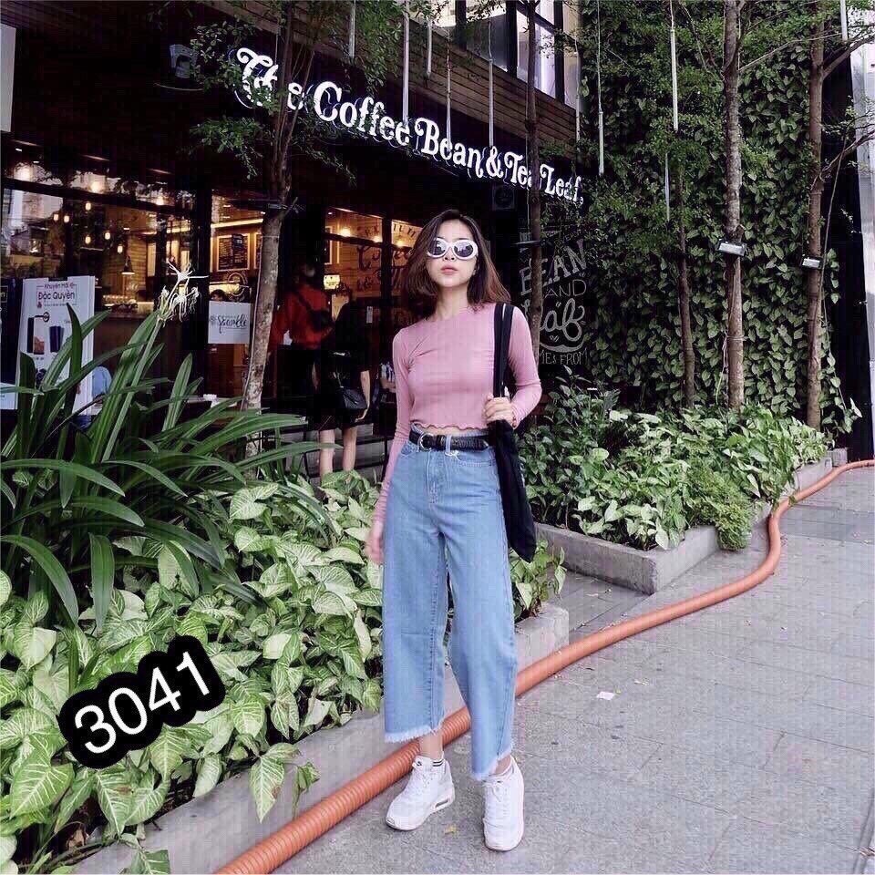 QUẦN JEAN NỮ ỐNG LOE BAGGY 4442