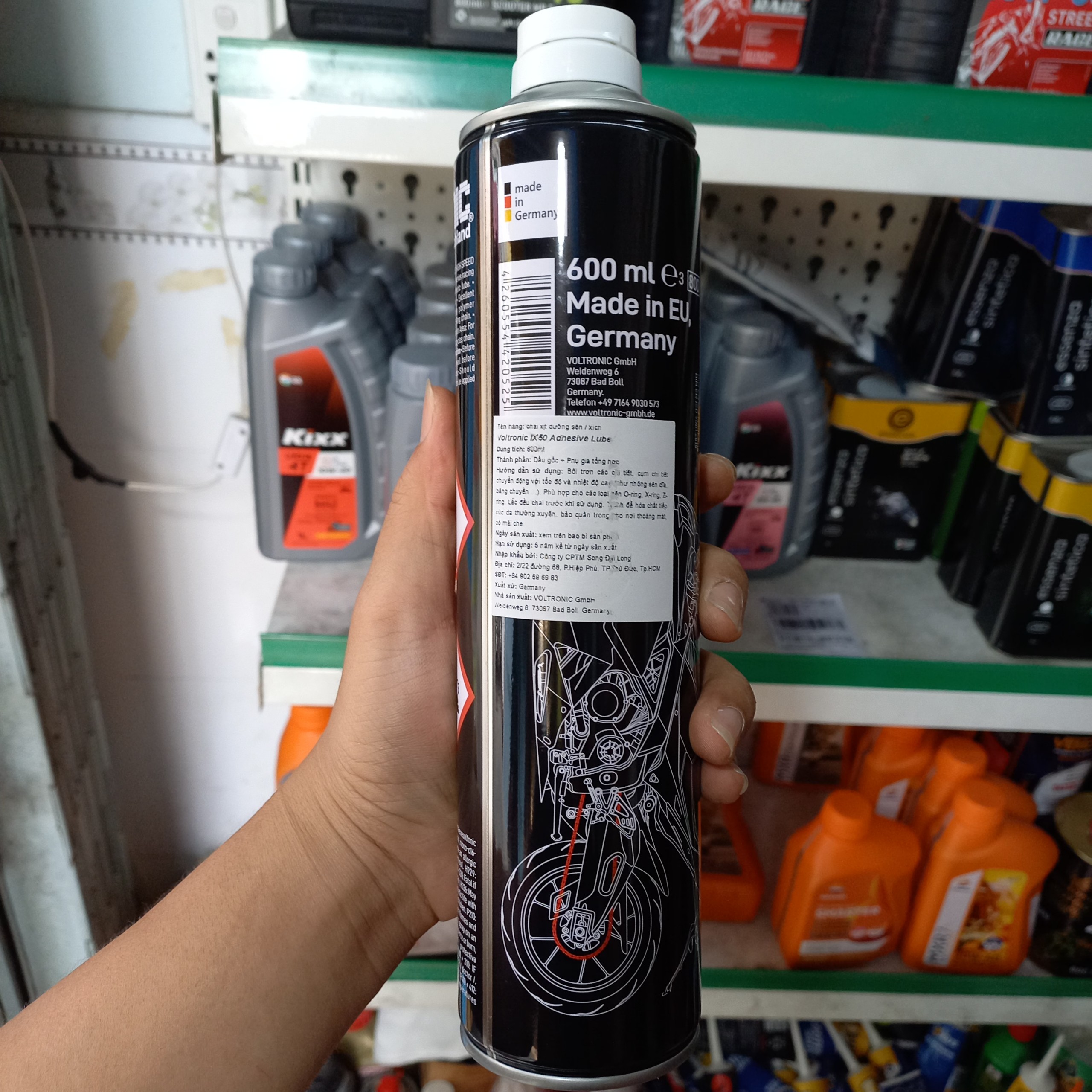 Xịt dưỡng sên VOLTRONIC IX50 400ml, 600ml - Nhập khẩu Đức