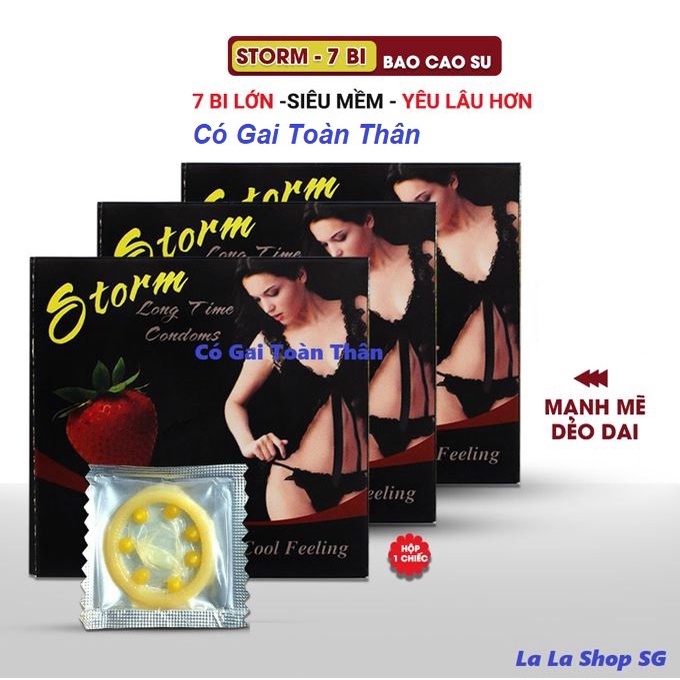 Bao Cao Su Bi Storm (7 Bi) Hương Dâu