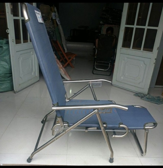 Ghế Bố Xếp Inox 100% ( Hàng Chất Lượng )