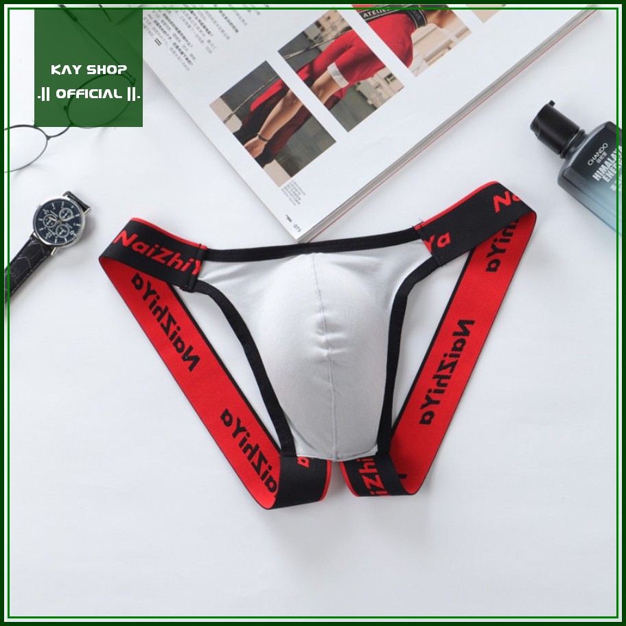[HCM]Quần lót jockstrap dây nâng mông sexy thun cotton cho nam NAIZHIYA - QLJTNZYW007