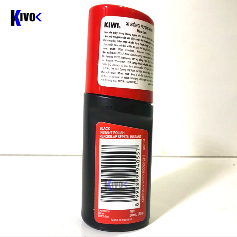 [MẪU MỚI] Xi Nước Đánh Giày Kiwi 30ml Màu Đen