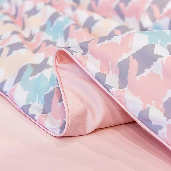 (❤GIÁ CỰC RẺ ) Bộ Chăn Ga Phi Lụa Gấu Chăn Chần Hè Set 4 Món