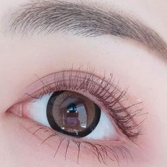Contact Lens Brown Color + Case