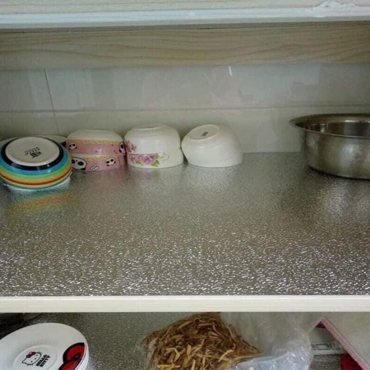 Cuộn 3m dcal Giấy dán bếp cách nhiệt khổ rộng 60CM (có sẵn keo) - màu vàng