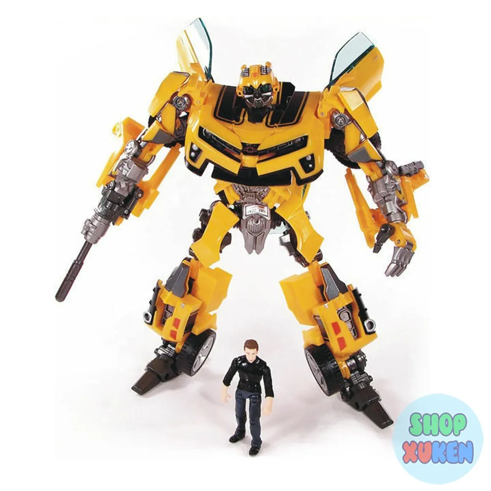 Đồ Chơi Robot Biến Hình Bumblebee Transformers Human Alliance Voyager Class - Bumblebee và Mô Hình Sam Witwicky