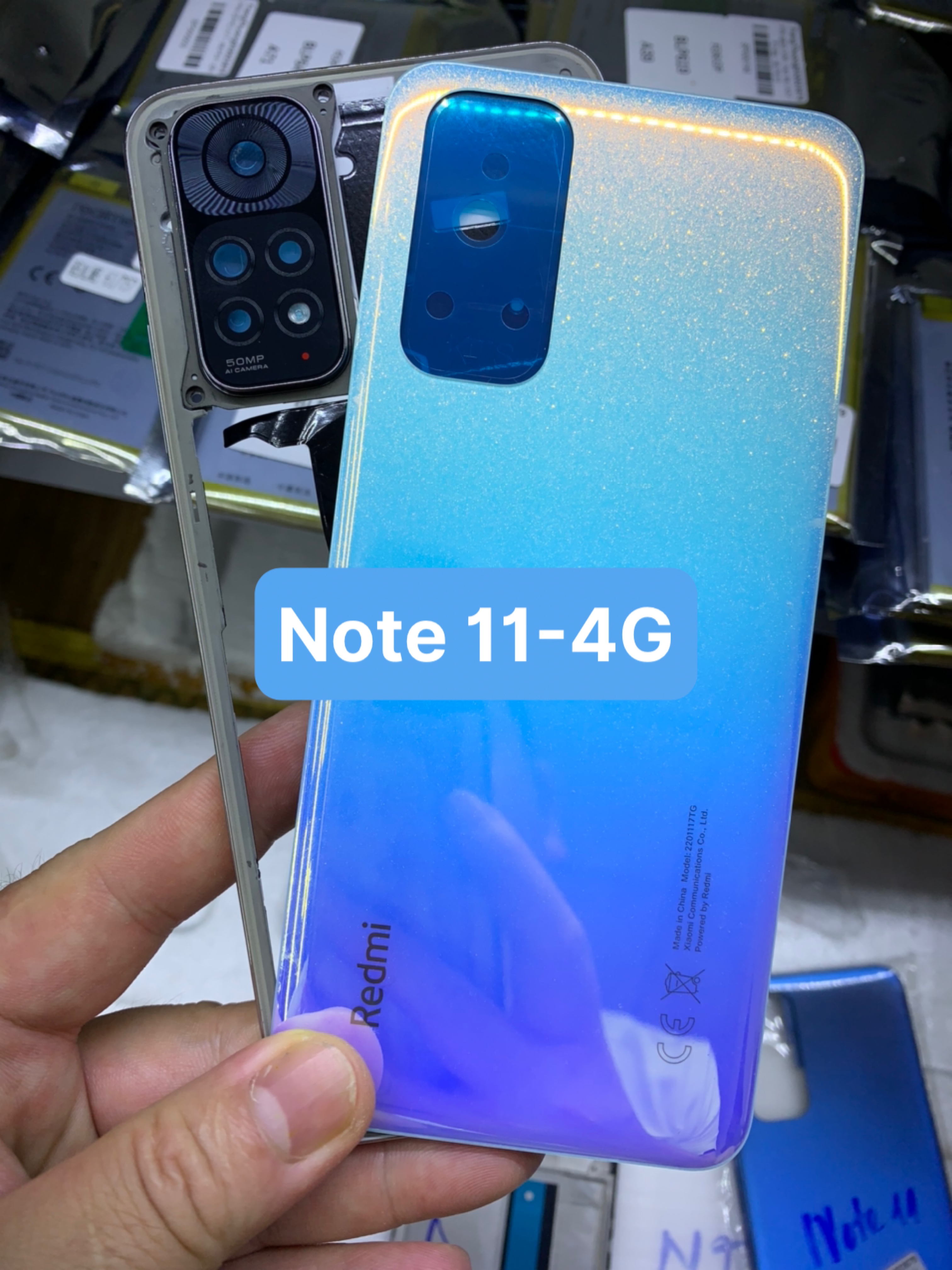 Bộ xương vỏ, lưng viền, khung xương điện thoại Xiaomi redmi note 11 - 4G