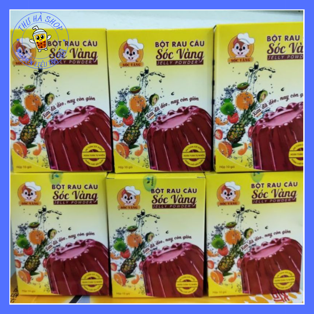 1 gói Bột Rau câu Sóc Vàng 12gr