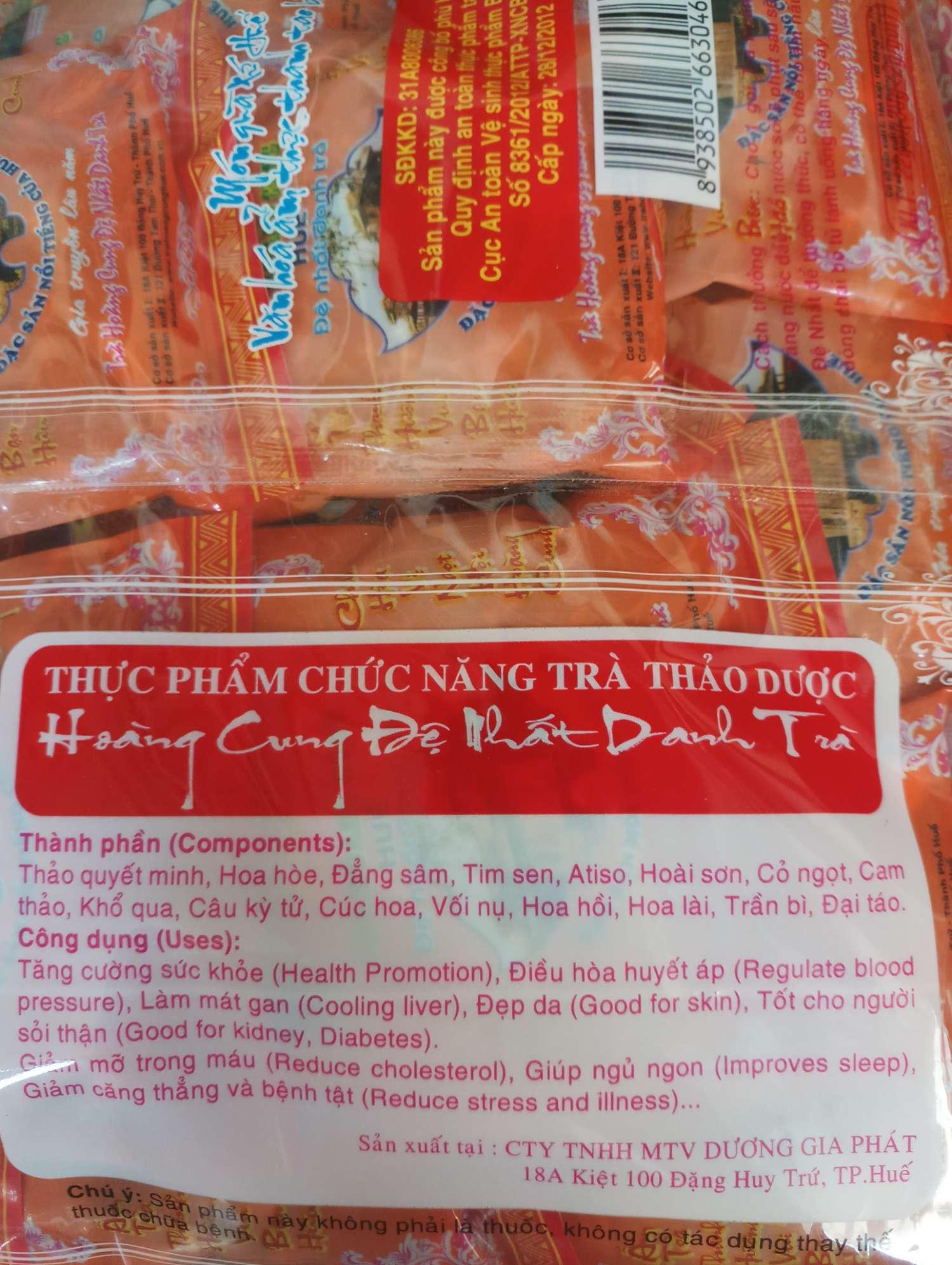 Trà HOÀNG CUNG G10 đặc sản Huế