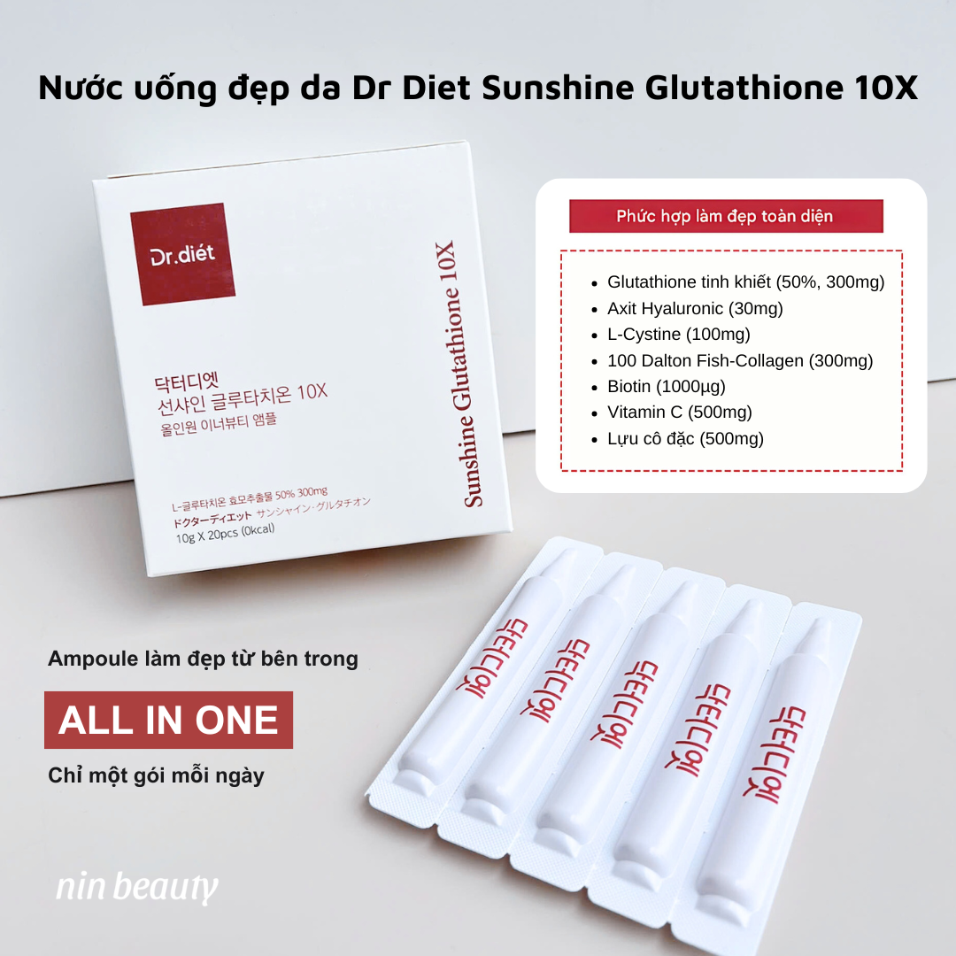 Siro trng da Hn Quc Dr.Dit Sunshine Glutathione 10X - Hp 20 ngx10g - Lazada | Lazada.vn Siro trng da Hn Quc Dr.Dit Sunshine Glutathione 10X - Hp 20 ngx10g - Lazada | Lazada.vn
