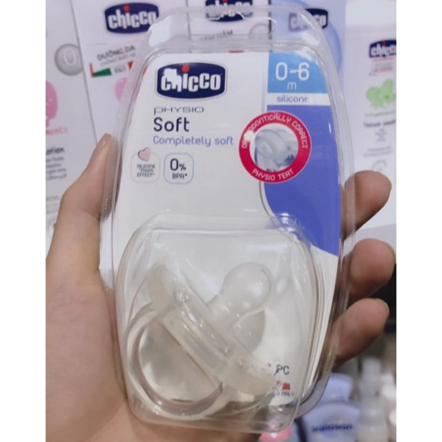 Ty ngậm Physio Silicon trắng Chicco