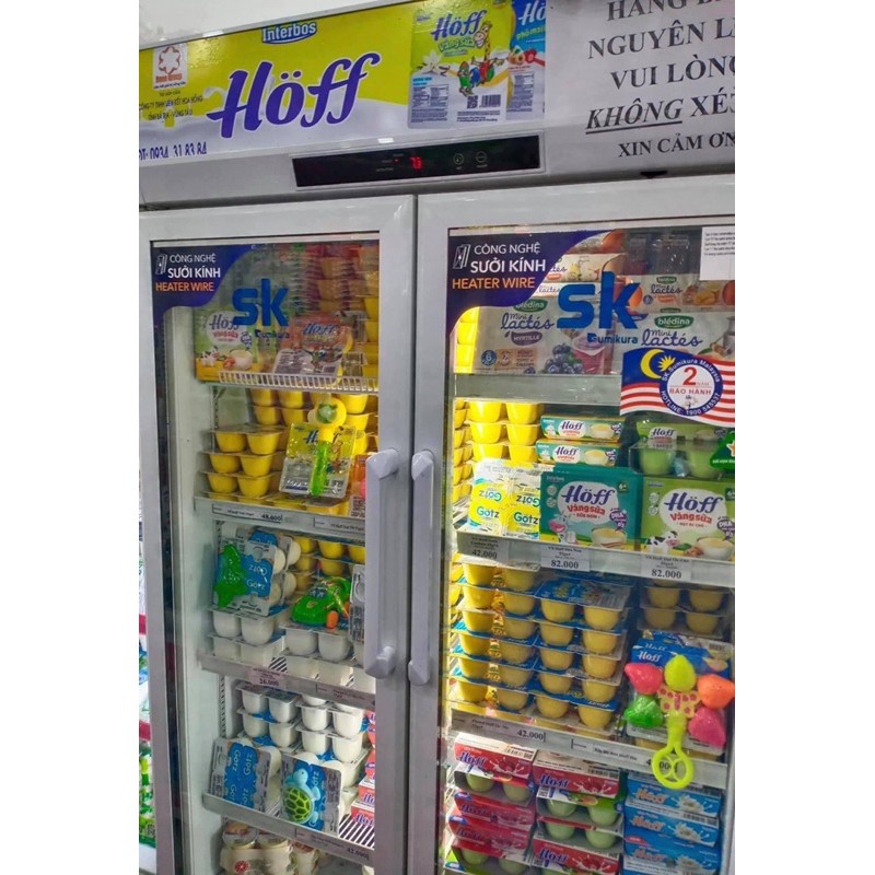 [HOFF] Váng sữa Hoff sữa non / óc chó / vani / hạt dẻ cho bé (lốc 4 hộp)