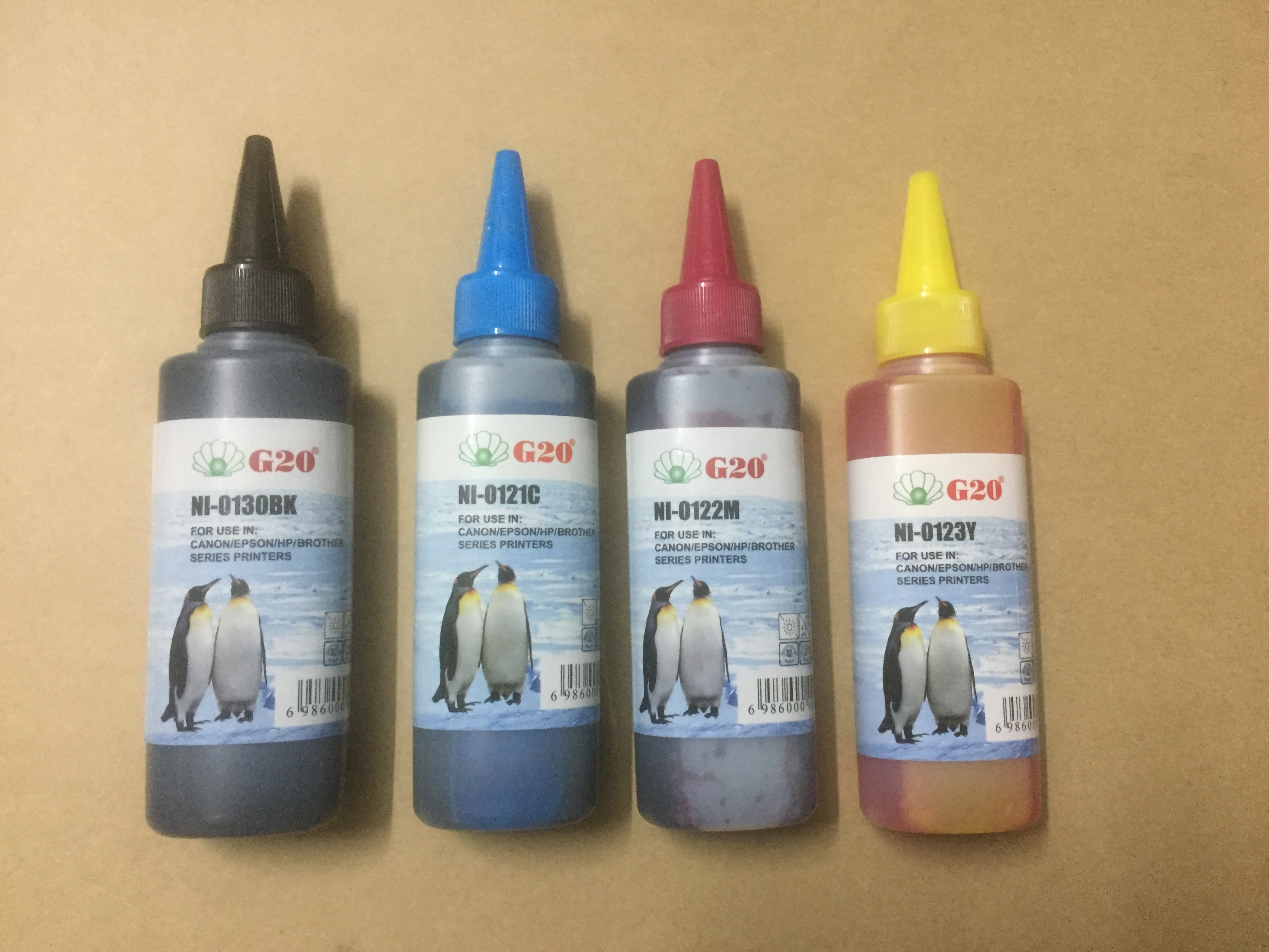 Bộ mực 4 màu cho máy canonpixma mg2170, mg2270, mg3170, mg4170, mx 377