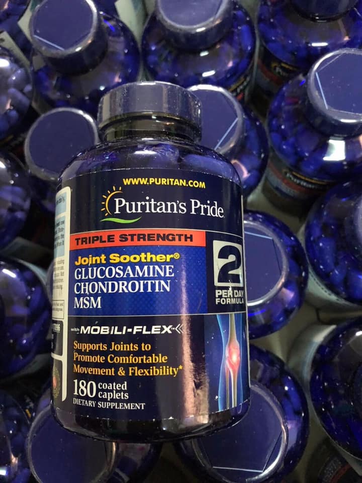 Glucosamin MSM Puritan's Pride Mỹ 180 viên