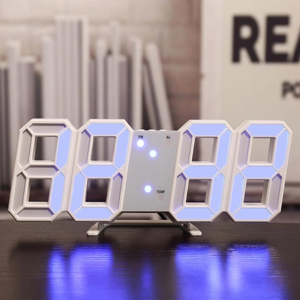 Đồng hồ LED treo tường, để bàn 3D Smart Clock.
