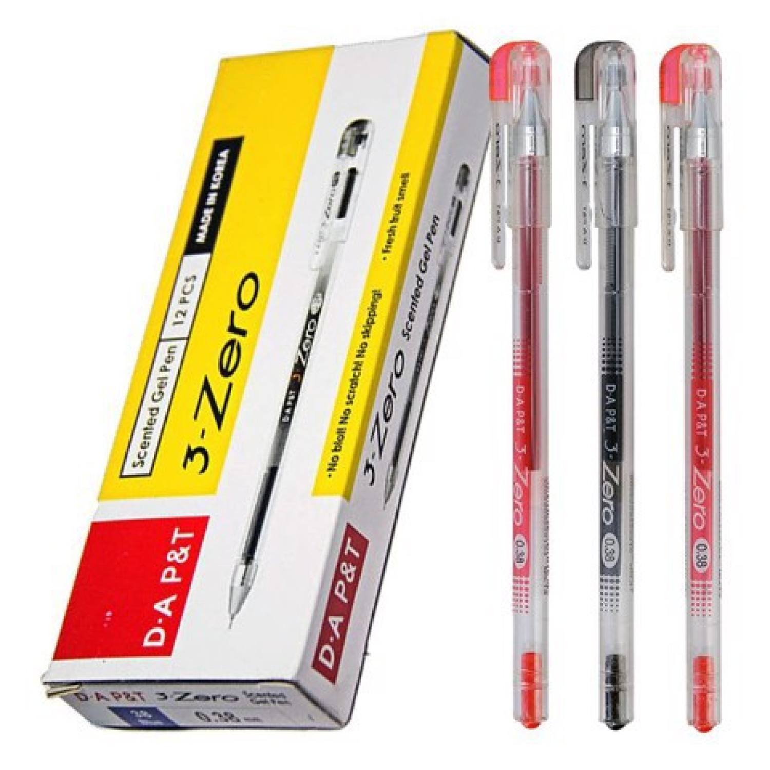 Hộp 12 viết nước 3 zero 0.38mm đông a
