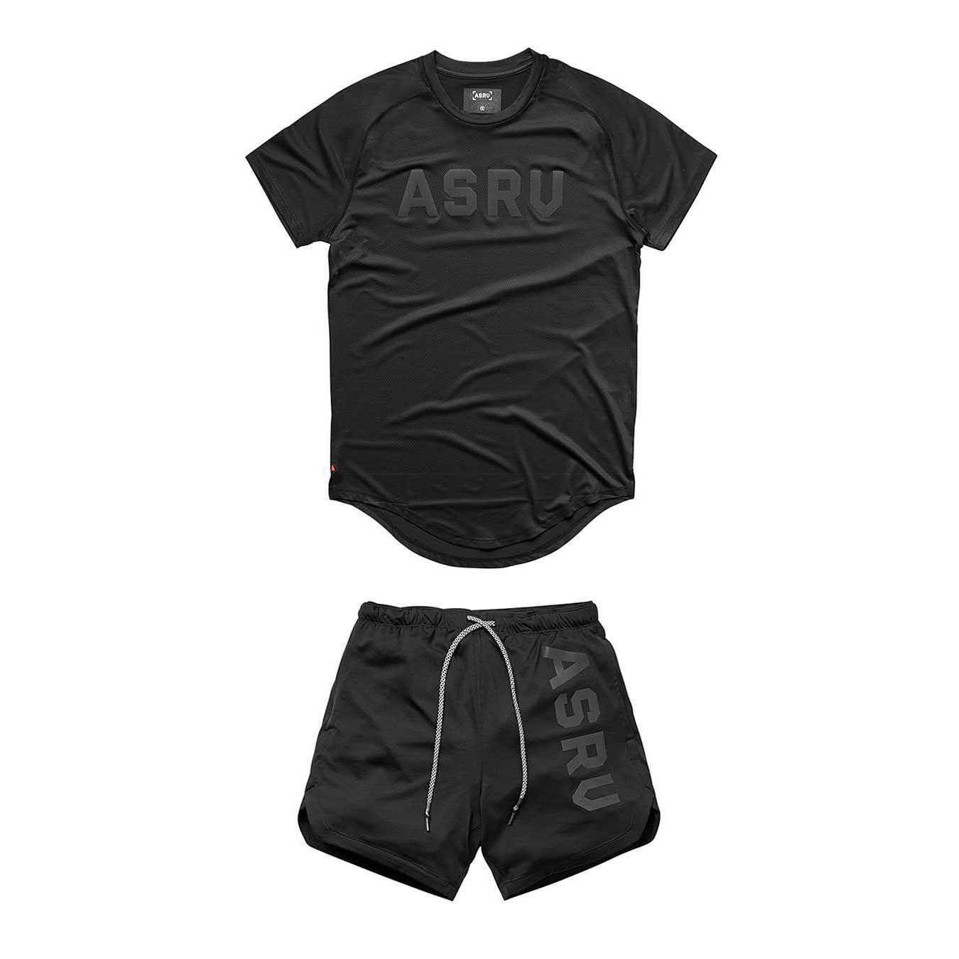 Bộ Đồ Tập Gym Nam,Chơi Thể Thao ASRV Thun Lạnh 4C Thoáng Mát,Quần Áo Gym Nam Chất