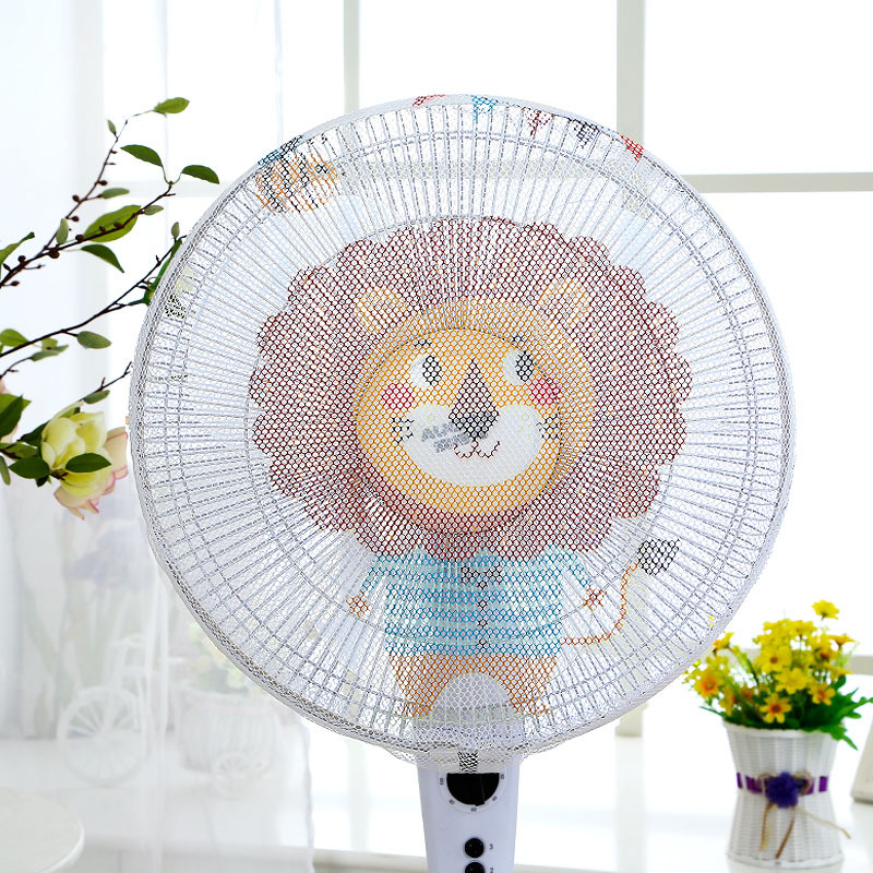 Lưới Vải Bọc Lồng Quạt Máy (LOẠI LỚN) Có Dây Rút An Toàn Cho Bé Mẫu Hoạt Hình Dễ Thương