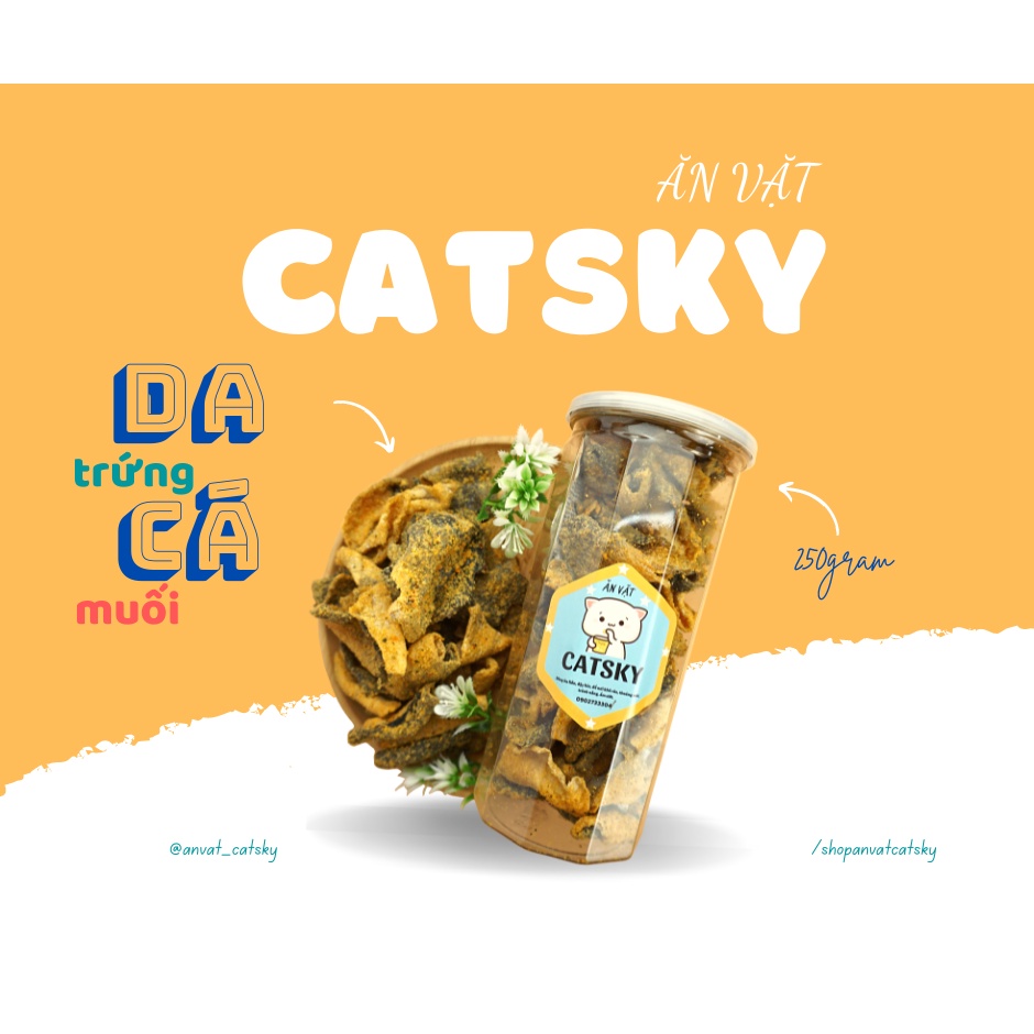 Da Cá Trứng Muối Catsky 250g