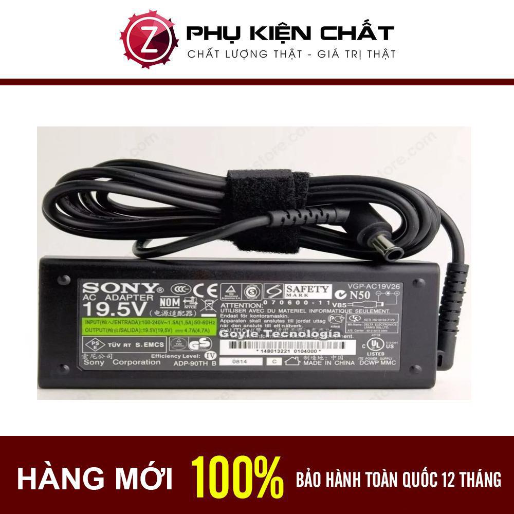 [HCM]Sạc Laptop Sony Vaio 19V 4.7A 90W ! Bảo Hành 12 Tháng + Tặng Dây Nguồn 15M !