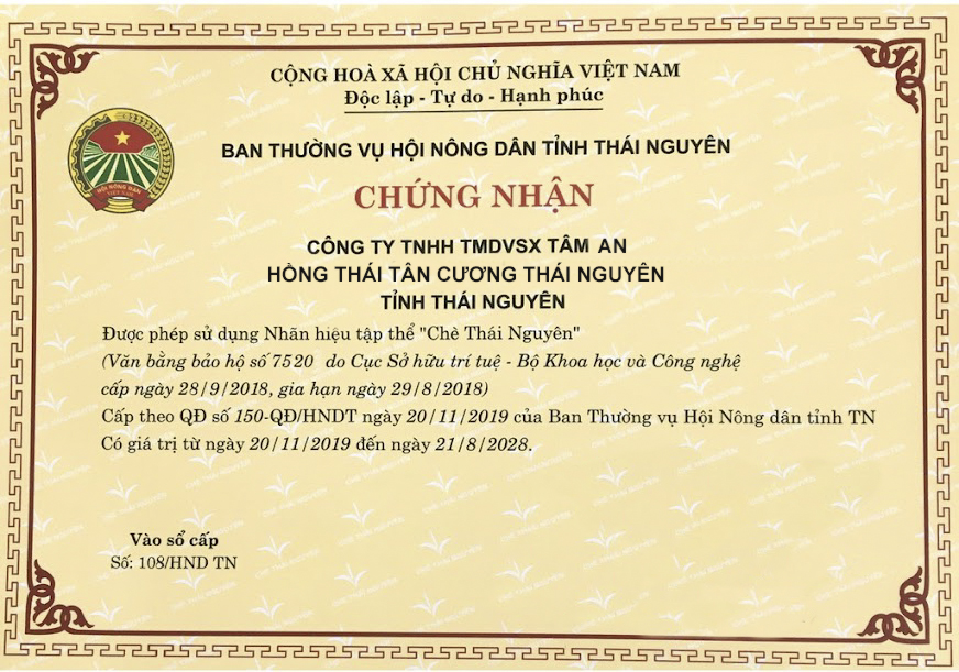 Trà xanh thái nguyên Trà Nõn Tôm Trại Cài Trà Tâm An Nõn Tôm loại 3
