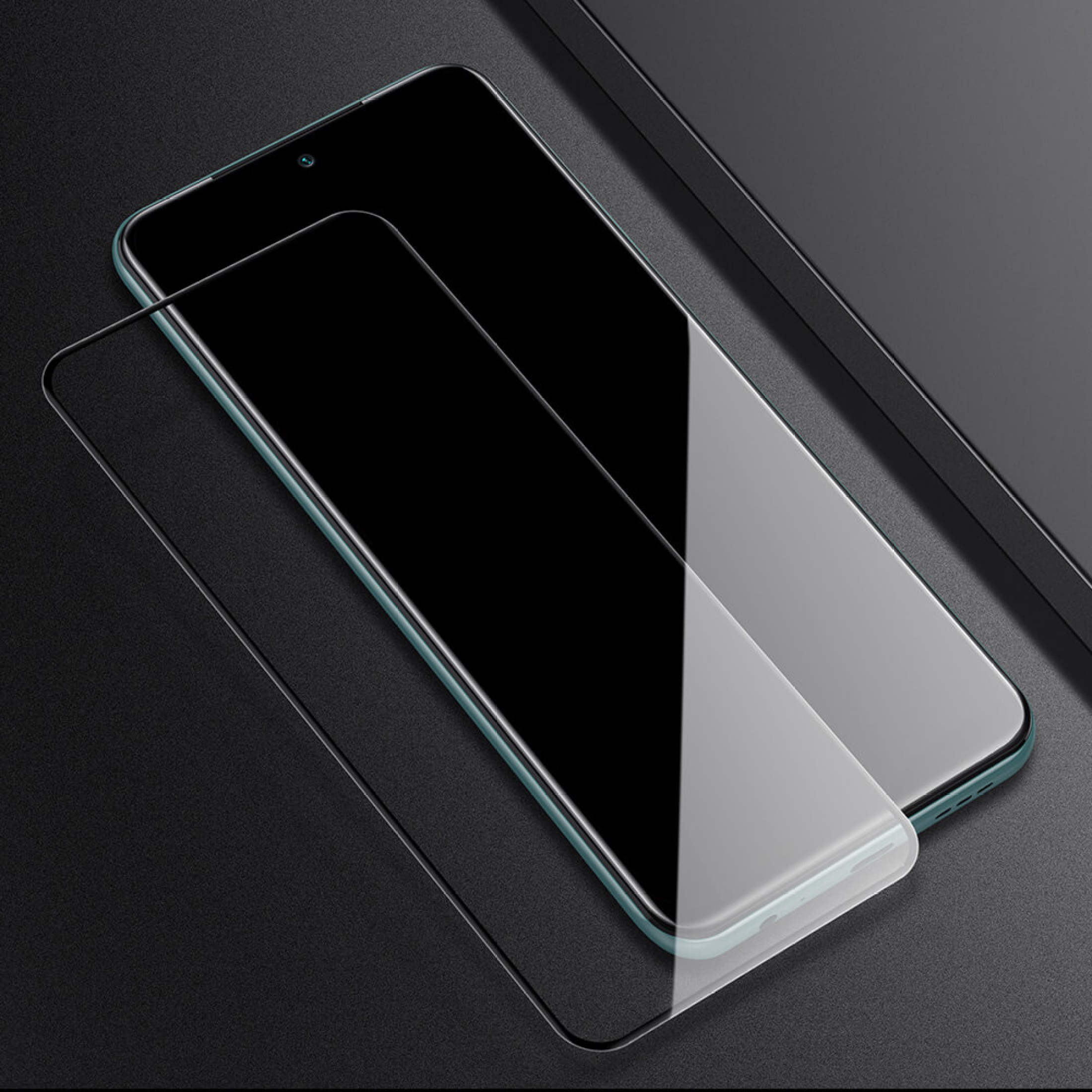 Kính cường lực trong suốt cho Xiaomi Redmi Note 10 (Kèm miếng lau)