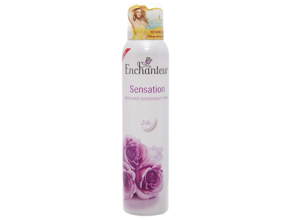 Xịt khử mùi hương nước hoa Enchanteur Sensation 150ml