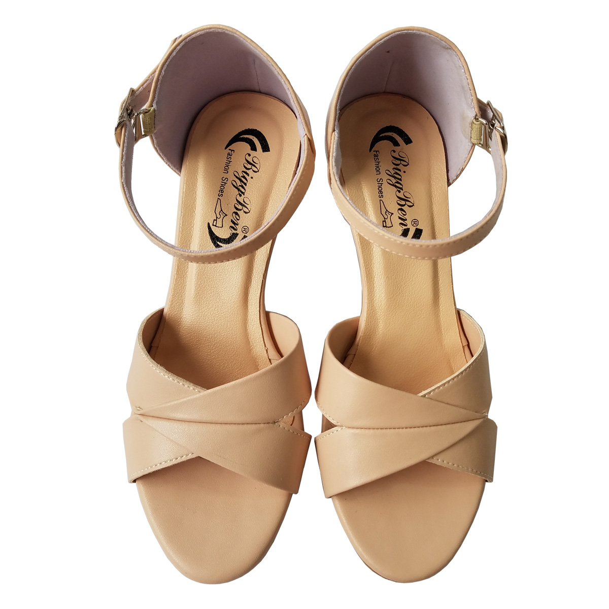 Giày Sandal Cao Gót Nữ BIGBEN Da Bò Cao 5 Phân CG133