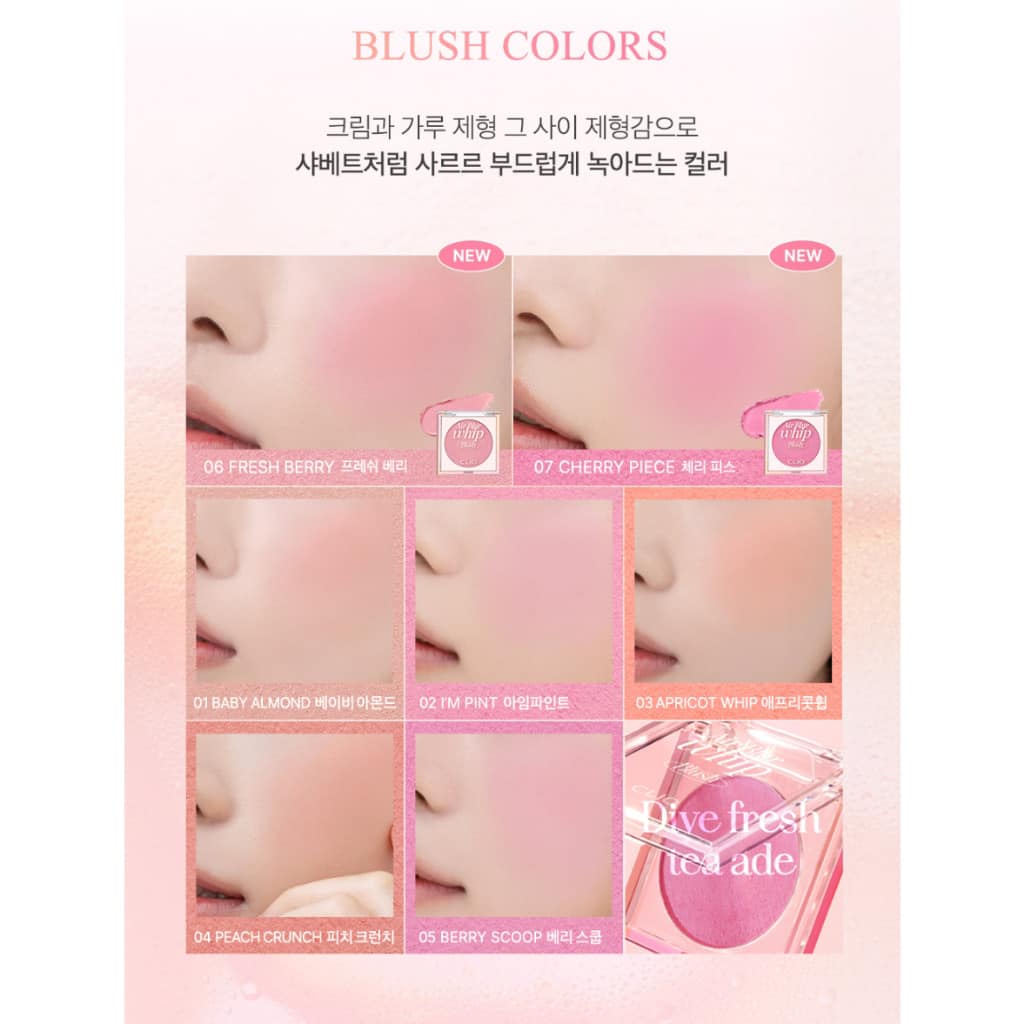 Phấn Má Hồng CLIO Air Blur Whip 3g