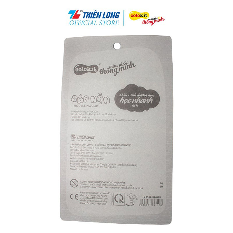 Sắp nặn Thiên Long 8 - 12 màu MC-C03, MC-C04